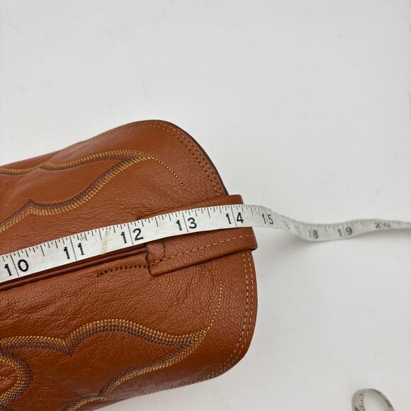 Vintage 70s Nocona Ostrich Cognac Leather Boots Men\'s 9D Western Cowboy main image 5